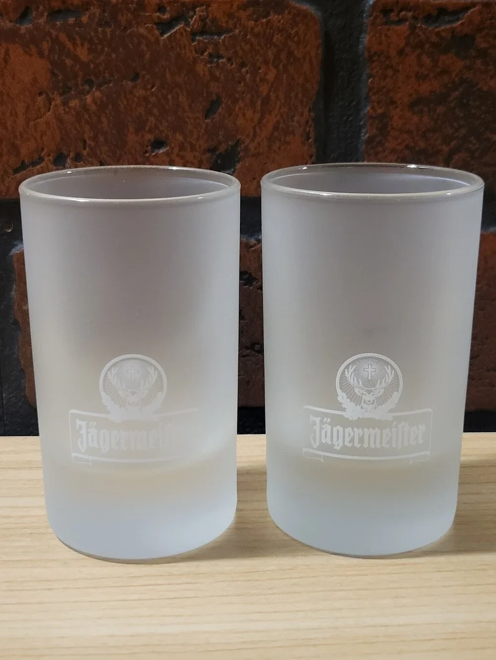 Lot of Four Jagermeister Shot Glasses Various Sizes